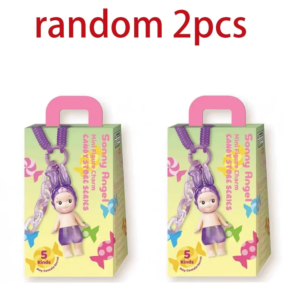 2025 NEW HOT Candy House Keychain Angel Puppy Sky Series Makes Sunny Doll Blind Box Backpack Doll Pendant Toys Surprise Box